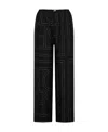 Totême Monogram-embroidered Silk Pajama Pants In Black
