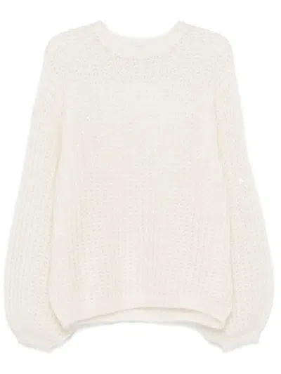 Totême Puffed Sweater In White