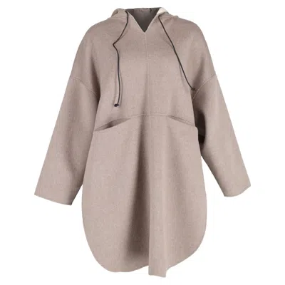 Totême Pullover Coat In Beige Cashmere