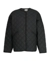 Totême Round-collar Long-sleeve Casual Jacket In Black