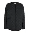Totême Water-resistant Quilted Oversize Jacket In Black
