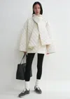 Totême Quilted Scarf Jacket Winter White In Winter White