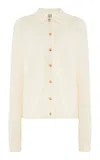 Totême Raglan-sleeve Cashmere Shirt In Ivory