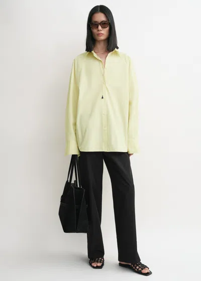 Totême Raw Raglan Shirt Straw In Green