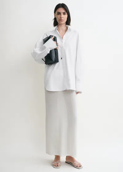 Totême Raw Raglan Shirt White