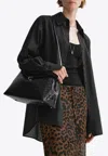 Totême Kimono-sleeve Cotton Shirt Black In Black