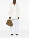 Totême Toteme Women Relaxed Floral Jaquard Shirt In White