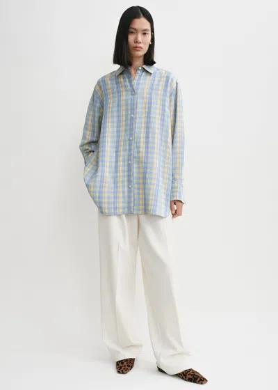 Totême Relaxed Linen-blend Shirt Madras Check