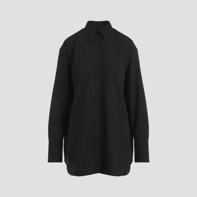 Totême Relaxed Pinstriped Shirt In Blue