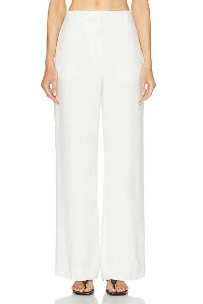 Totême Relaxed Straight Trouser In White