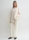 Totême Relaxed Striped Shirt Ecru/blossom In Ecru,blossom