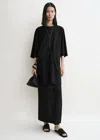 Totême Relaxed Tee Dress Black