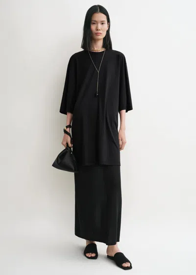 Totême Relaxed Tee Dress Black
