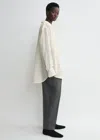 Totême Relaxed Voile Shirt Milk In Milk