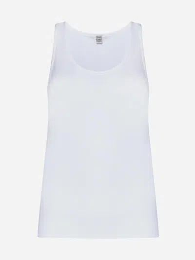 TOTÊME RIB KNIT COTTON TANK TOP