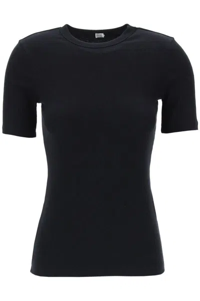 TOTÊME RIBBED JERSEY T-SHIRT FOR A