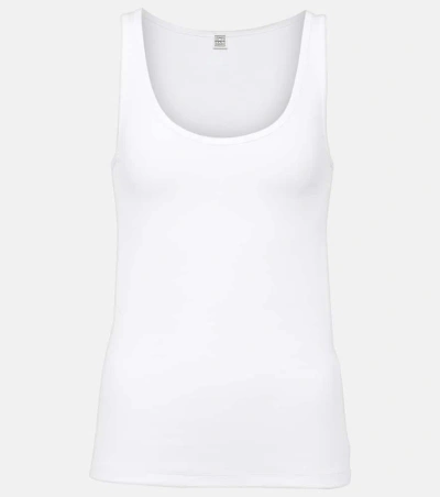 Totême Classic Rib Tank Top In White