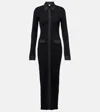 Totême Womens Button-down Knitted Shirt Maxi Dress Black In Black