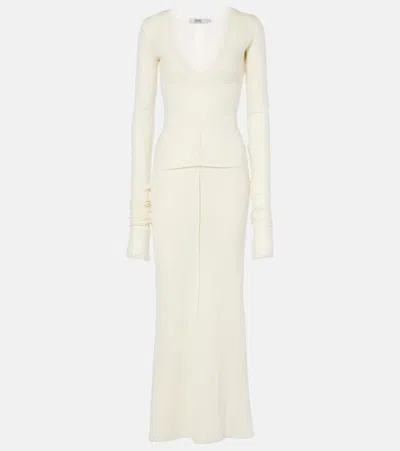 Totême Ribbed-knit Wool-blend Turtleneck Sweater In Grey