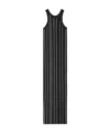 Totême Curved Rib Tank Midi Dress In Black