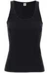TOTÊME RIBBED SLEEVELESS TOP WITH