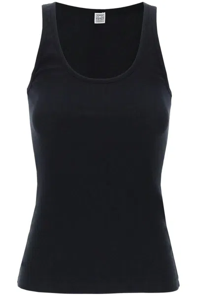 TOTÊME RIBBED SLEEVELESS TOP WITH