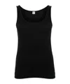 Totême Toteme Curved Rib Tank Top In Black