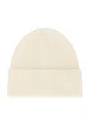 Totême Toteme Ribbed Beanie In Snow