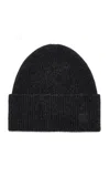 Totême Ribbed Wool-cashmere Beanie In Grey