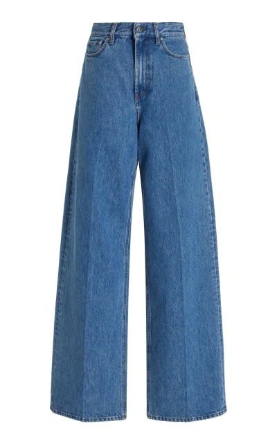 Totême Rigid High-rise Wide-leg Jeans In Blue