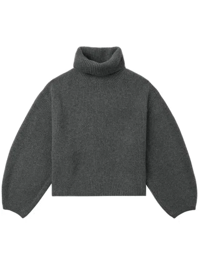 Totême Roll-neck Sweater In Grey