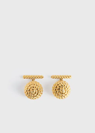 Totême Rope Cufflinks Gold