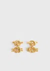 Totême Rope Knot Earrings Gold In Gold