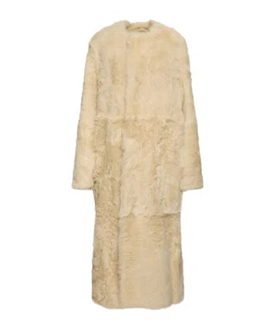 Totême Round Collar Long Coat