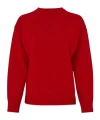 Totême Round-neck And Long-sleeved Sweater In Red