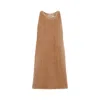 Totême Wool And Alpaca-blend Dress In Brown