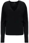 Totême Petite Alpaca Blend Knit Sweater In Black