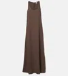 Totême Round Collar Sleeveless Dress In Brown