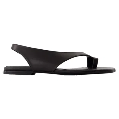 TOTÊME SANDALS - TOTEME - LEATHER - BLACK
