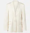 Totême Satin Blazer In Neutral