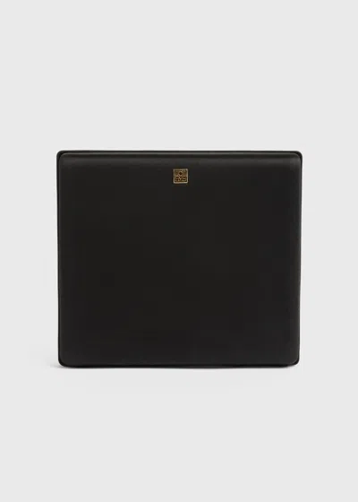 Totême Satin Box Clutch Black