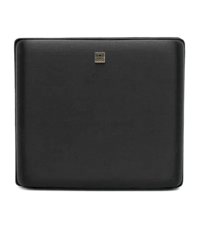 Totême Satin Box Clutch In Black
