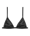 Totême Satin Bralette In Black