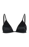 Totême Satin Bralette In Black