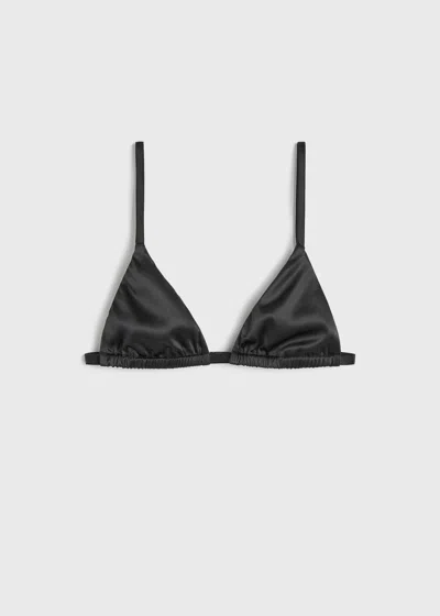 TOTÊME SATIN BRALETTE BLACK
