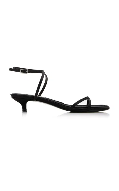 TOTÊME SATIN CROSSOVER SANDALS