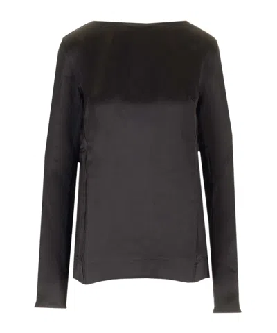 TOTÊME SATIN LONG-SLEEVES TOP