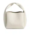 Totême Satin Shoulder Bag In Light Brown