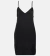Totême Contrast Satin Cami Dress Black In Black