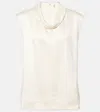 Totême Satin Top In Beige